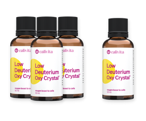 Low Deuterium Oxy Crystal- 4x 50ml (3+1 gratis)